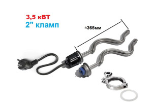 2"/3,5 кВт Пульсаційний тен  - Зображення 