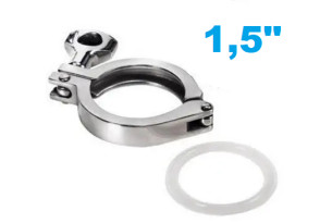 1,5" Хомут від клампового з'єднання  - Зображення 